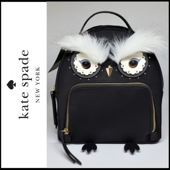 kate spade Handbags - NWT KATE SPADE Black Owl Backpack